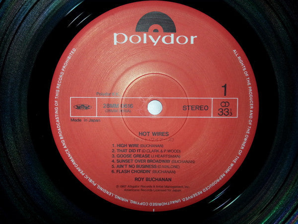 Roy Buchanan - Hot Wires (Vinyl, LP, Album) Very Good Plus (VG+) / Very Good Plus (VG+)