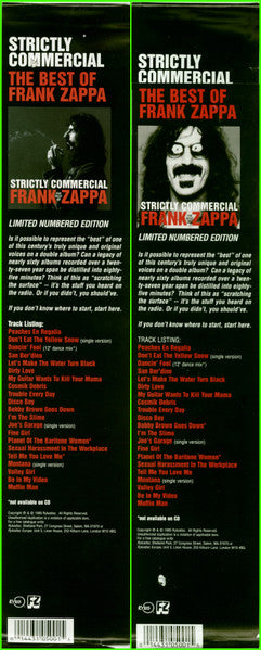 Frank Zappa - Strictly Commercial (The Best Of Frank Zappa) (2xVinyl, LP, Compilation, Limited Edition, Numbered) Very Good (VG) / Very Good Plus (VG+)