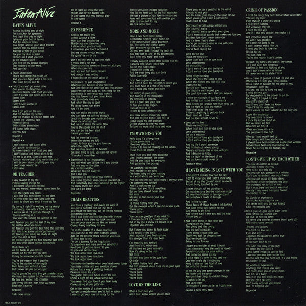 Diana Ross - Eaten Alive (Vinyl, LP, Album)
