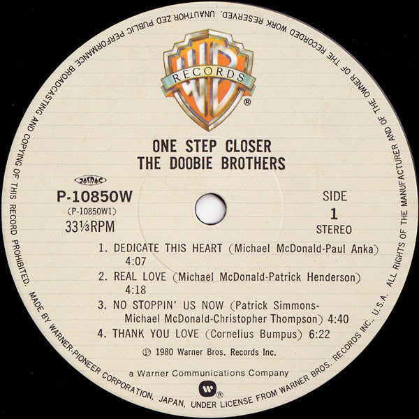 The Doobie Brothers - One Step Closer (Vinyl, LP, Album)