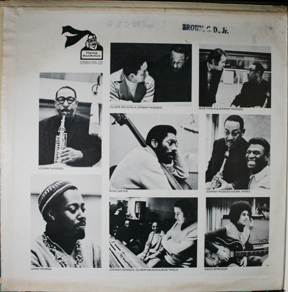 Johnny Hodges - 3 Shades Of Blue (Vinyl, LP, Album) Very Good (VG) / Very Good (VG)