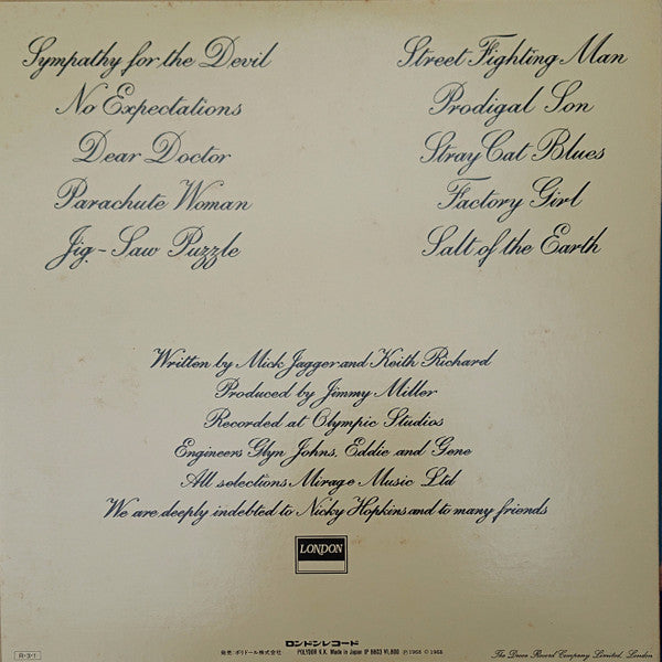 The Rolling Stones - Beggars Banquet (Vinyl, LP, Album, Reissue, Stereo) Very Good (VG) / Very Good (VG)