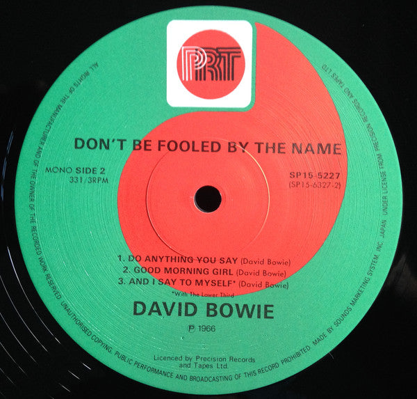 David Bowie - Don't Be Fooled By The Name (Vinyl, 12", 33 ⅓ RPM, Compilation, Mono) Very Good Plus (VG+) / Very Good Plus (VG+)
