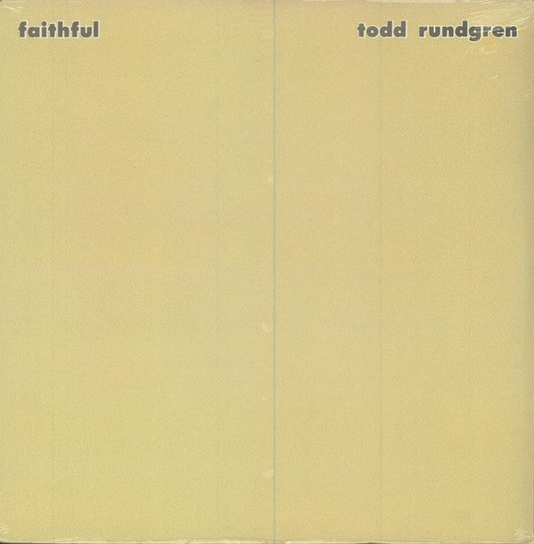Todd Rundgren - Faithful (Vinyl, LP, Album, Reissue, Remastered)