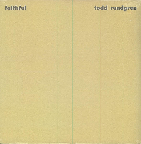 Todd Rundgren - Faithful (Vinyl, LP, Album, Reissue, Remastered) Very Good Plus (VG+) / Very Good Plus (VG+)
