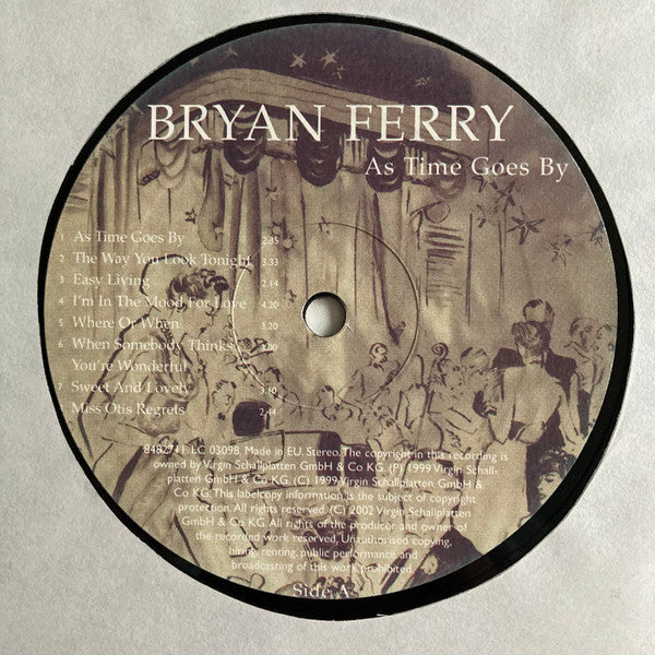 Bryan Ferry - As Time Goes By (Vinyl, LP, Album, Reissue) Very Good (VG) / Very Good Plus (VG+)