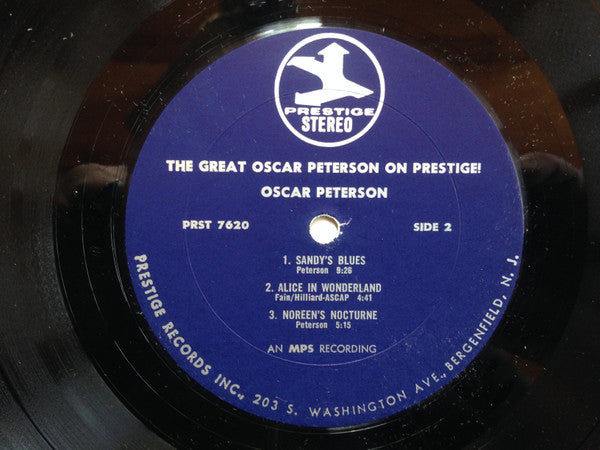 Oscar Peterson - The Great Oscar Peterson On Prestige! (Vinyl, LP, Album, Stereo) Very Good (VG) / Very Good (VG)