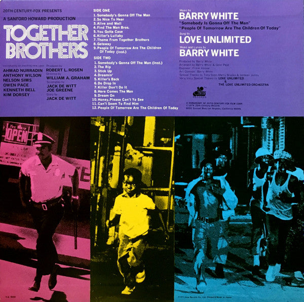 Barry White - Together Brothers (Vinyl, LP, Album) Very Good (VG) / Very Good Plus (VG+)