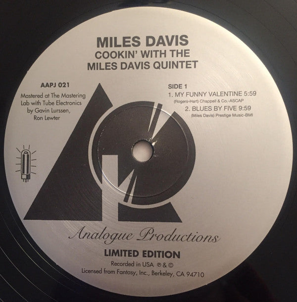 The Miles Davis Quintet - Cookin' With The Miles Davis Quintet (Vinyl, LP, Album, Limited Edition, Reissue, Mono) Very Good Plus (VG+) / Generic