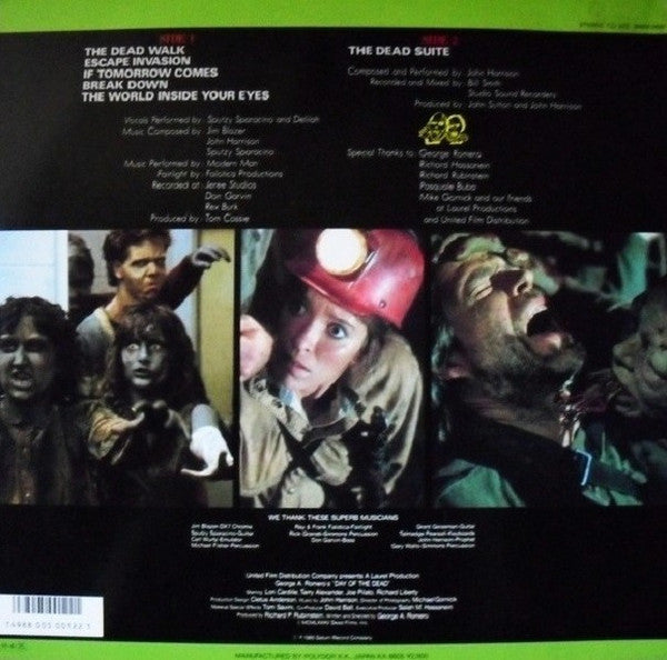 John Harrison (6) - George A. Romero's Day Of The Dead (Original Motion Picture Soundtrack) (Vinyl, LP, Album) Near Mint (NM or M-) / Near Mint (NM or M-)