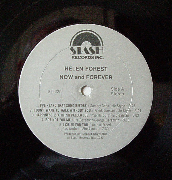 Helen Forrest - Now And Forever (Vinyl, LP, Album) Very Good Plus (VG+) / Very Good Plus (VG+)