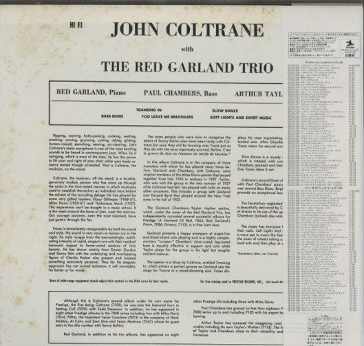 John Coltrane - Traneing In (Vinyl, LP, Album, Reissue, Mono) Very Good Plus (VG+) / Very Good Plus (VG+)