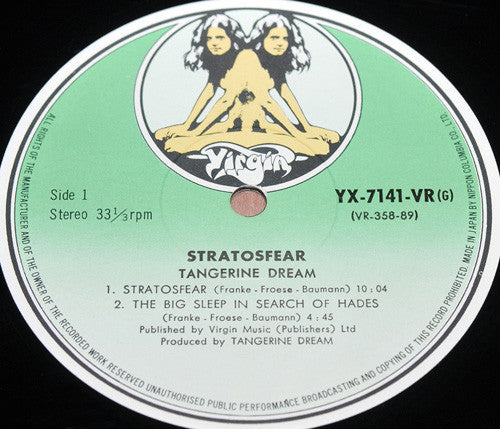 Tangerine Dream - Stratosfear (Vinyl, LP, Album)
