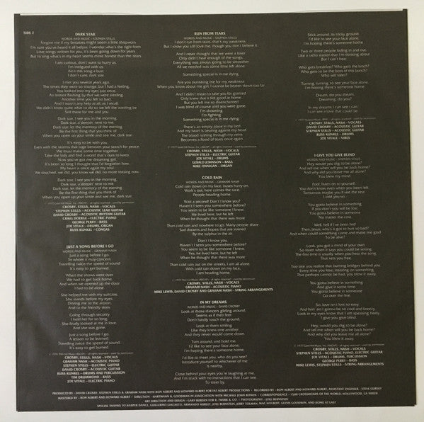 Crosby, Stills & Nash - CSN (Vinyl, LP, Album, Reissue) Very Good Plus (VG+) / Very Good Plus (VG+)