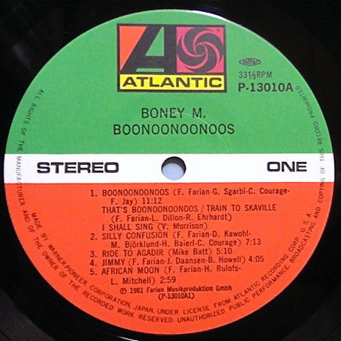 Boney M. - Boonoonoonoos (Vinyl, LP, Album) Very Good Plus (VG+) / Very Good (VG)