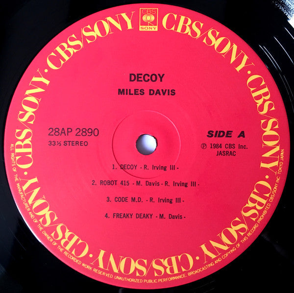 Miles Davis - Decoy (Vinyl, LP, Album)