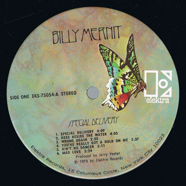 Billy Mernit - Special Delivery (Vinyl, LP, Album, Stereo) Very Good (VG) / Very Good (VG)