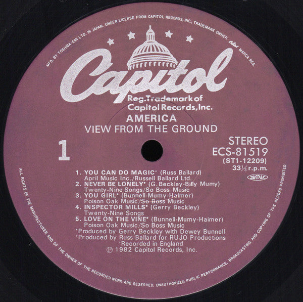America (2) - View From The Ground (Vinyl, LP, Album)