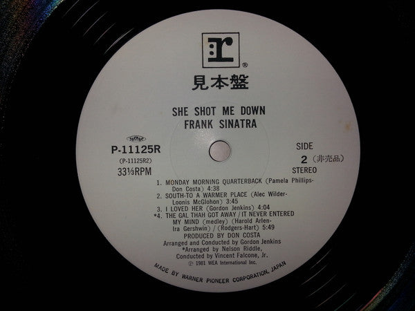 Frank Sinatra - She Shot Me Down (Vinyl, LP, Album, Promo) Very Good Plus (VG+) / Very Good Plus (VG+)