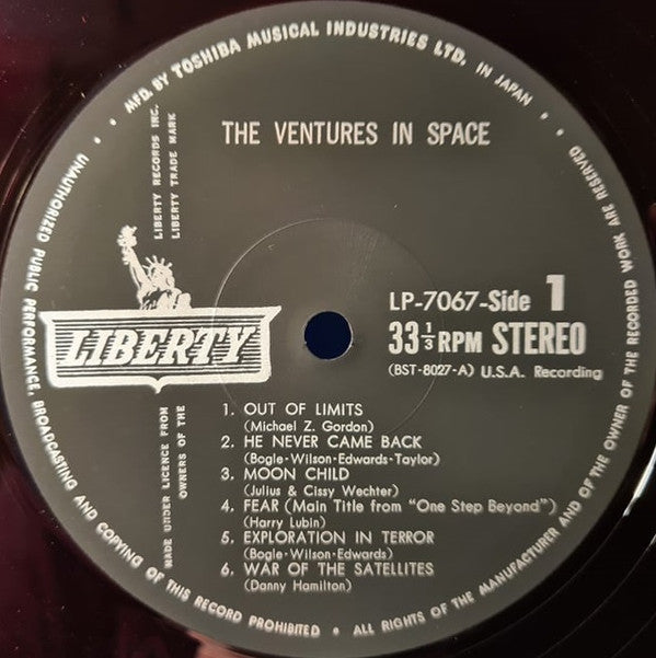 The Ventures - The Ventures In Space (Vinyl, LP, Album, Stereo) Very Good (VG) / Good (G)
