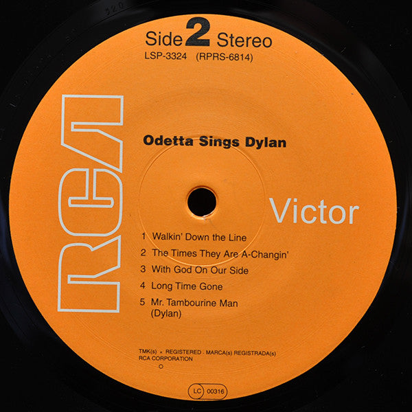 Odetta - Odetta Sings Dylan (Vinyl, LP, Album, Reissue) Near Mint (NM or M-) / Very Good Plus (VG+)