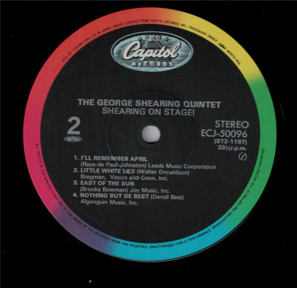 The George Shearing Quintet - Shearing On Stage! (Vinyl, LP, Album,...
