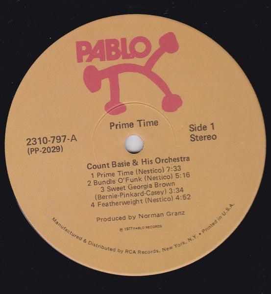 Count Basie Orchestra - Prime Time (Vinyl, LP, Album, Stereo) Very Good (VG) / Good Plus (G+)