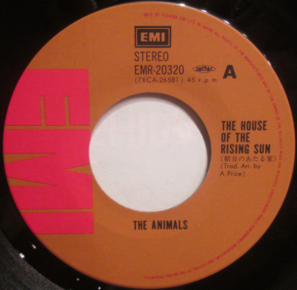 The Animals - The House Of The Rising Sun / Boom Boom (Vinyl, 7", 45 RPM, Single) Near Mint (NM or M-) / Near Mint (NM or M-)