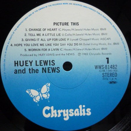 Huey Lewis & The News - ‎Picture This (Vinyl, LP, Album, Stereo)