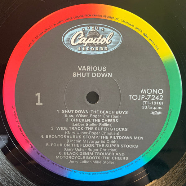 Various - Shut Down (Vinyl, LP, Compilation, Reissue, Mono) Very Good Plus (VG+) / Very Good Plus (VG+)