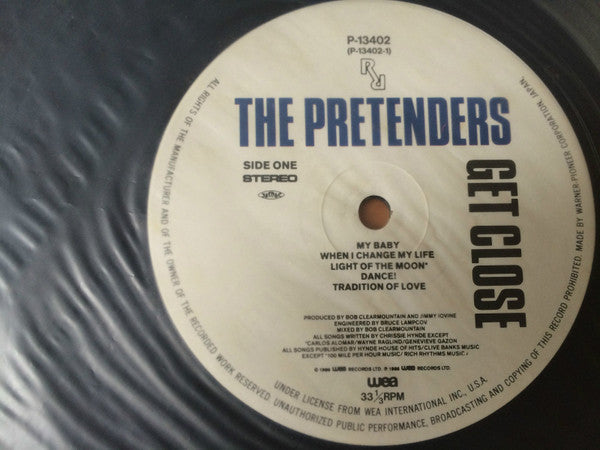 The Pretenders - Get Close = ゲット・クロース (Vinyl, LP, Album)