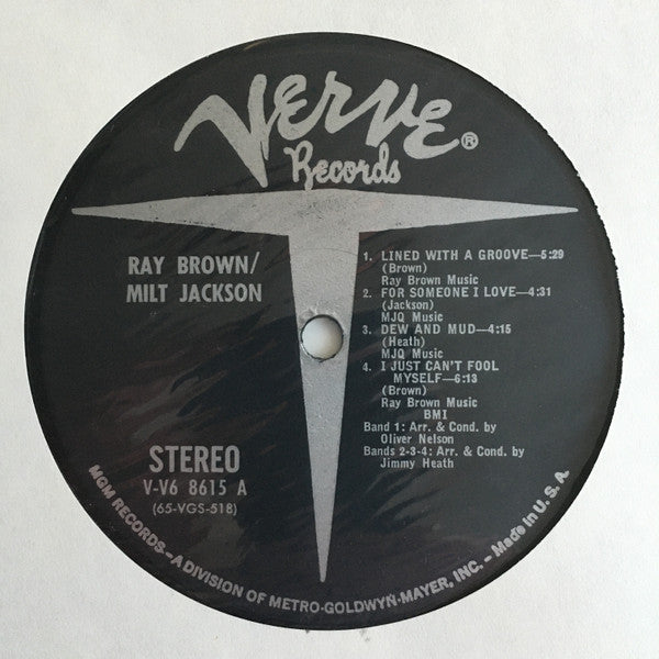 Ray Brown - Ray Brown / Milt Jackson (Vinyl, LP, Album, Stereo) Very Good (VG) / Good Plus (G+)