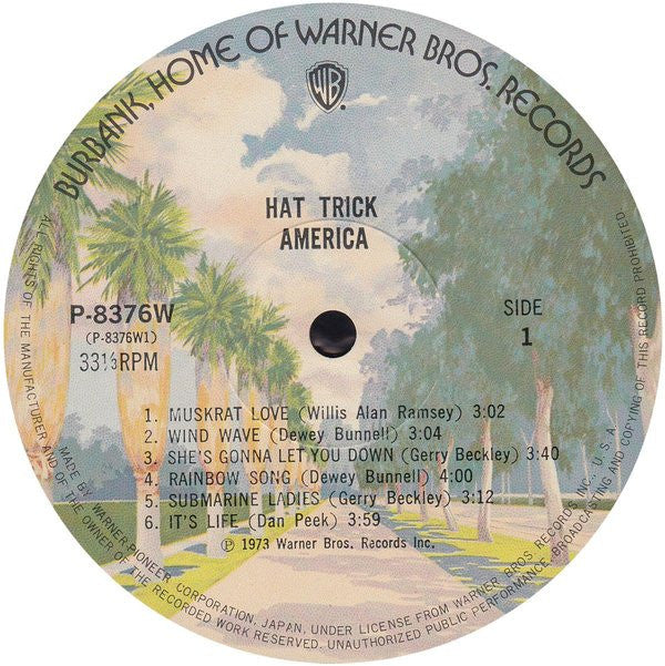 America (2) - Hat Trick (Vinyl, LP, Album)
