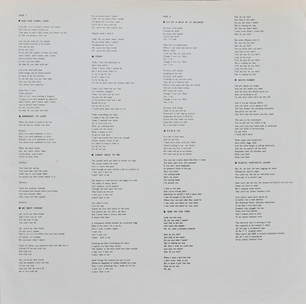 Jefferson Airplane - Surrealistic Pillow (Vinyl, LP, Album, Limited...