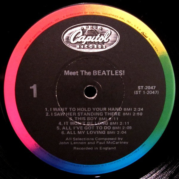 The Beatles - Meet The Beatles! (Vinyl, LP, Album, Reissue, Stereo) Very Good (VG) / Very Good Plus (VG+)