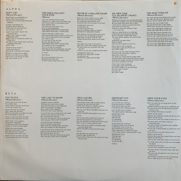 Asia (2) - Alpha (Vinyl, LP, Album, Stereo)