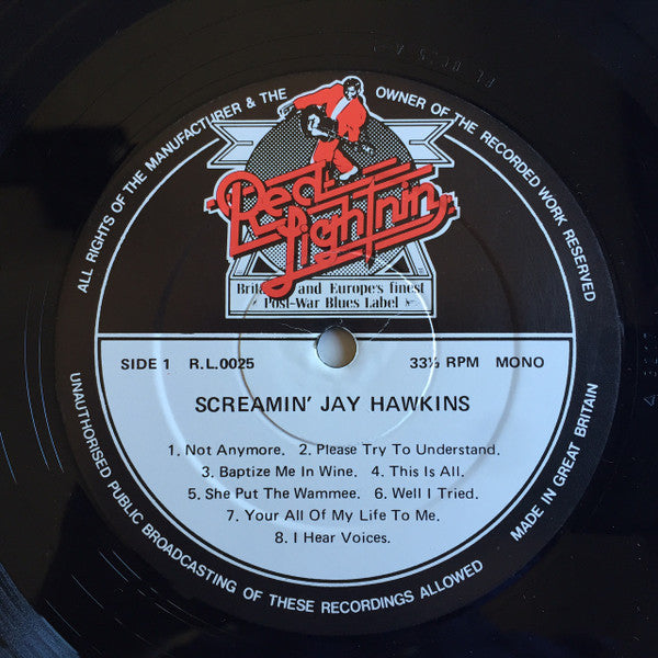 Screamin' Jay Hawkins - Screamin' The Blues (Vinyl, LP, Compilation, Mono) Very Good Plus (VG+) / Good Plus (G+)