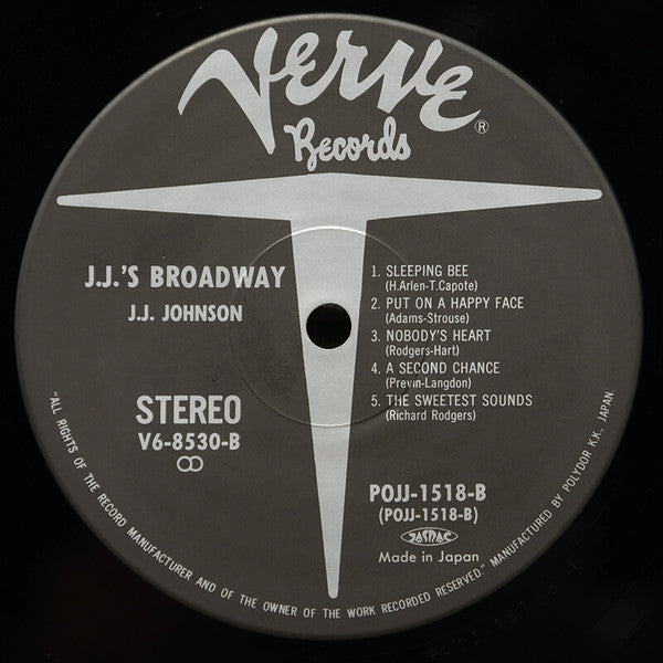 JJ Johnson - JJ's Broadway (Vinyl, LP, Album, Reissue) Near Mint (NM or M-) / Near Mint (NM or M-)