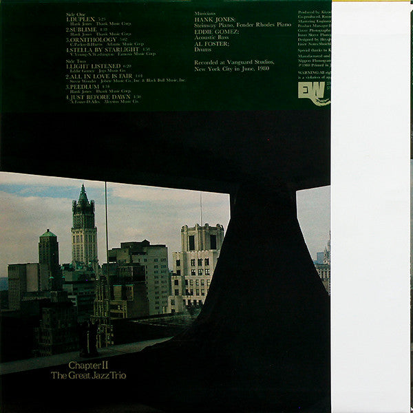 The Great Jazz Trio - Chapter II (Vinyl, LP, Album, Stereo)
