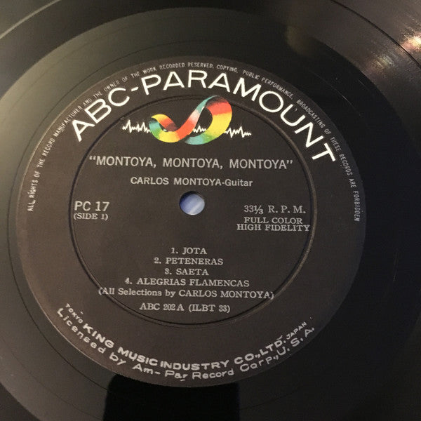 Carlos Montoya - Montoya (Vinyl, LP, Mono) Very Good Plus (VG+) / Very Good Plus (VG+)