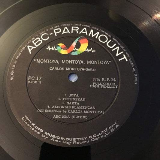 Carlos Montoya - Montoya (Vinyl, LP, Mono) Very Good Plus (VG+) / Very Good Plus (VG+)
