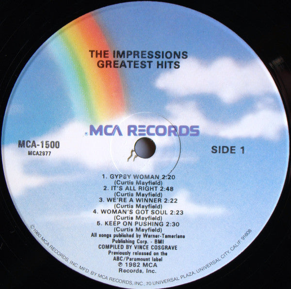The Impressions - Greatest Hits (Vinyl, LP, Compilation)