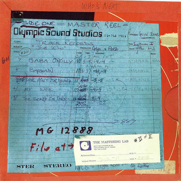 The Who - Who's Next (3xVinyl, LP, Album, Deluxe Edition, Remastered) Very Good Plus (VG+) / Very Good (VG)