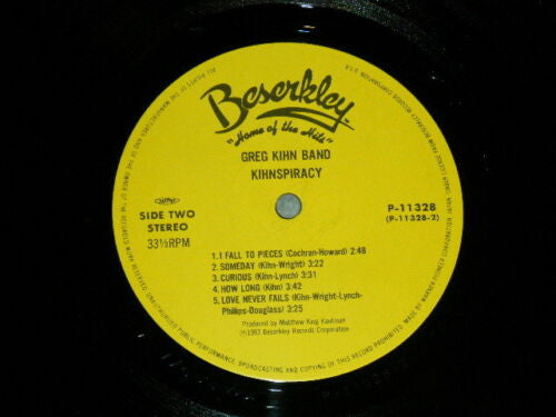 Greg Kihn Band - Kihnspiracy (Vinyl, LP, Album)