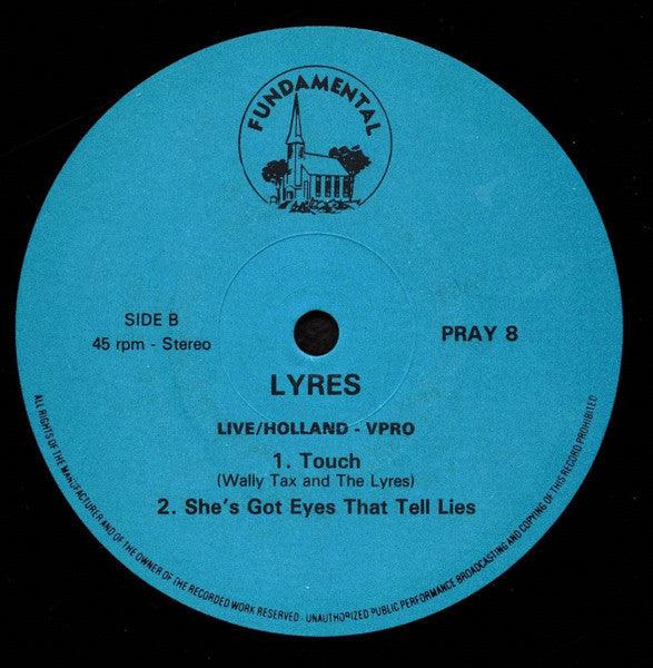 Lyres - W/ Stiv (Vinyl, 12", 45 RPM, Stereo) Very Good (VG) / Very Good Plus (VG+)