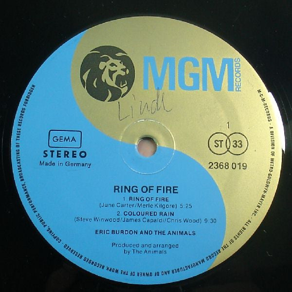 Eric Burdon & The Animals - River Deep Mountain High / Ring Of Fire (2xVinyl, LP, Album, Stereo) Very Good Plus (VG+) / Very Good (VG)