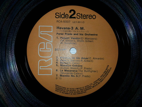 Perez Prado And His Orchestra - Havana, 3 A.M. (Vinyl, LP, Album, Reissue, Stereo) Very Good Plus (VG+) / Very Good (VG)