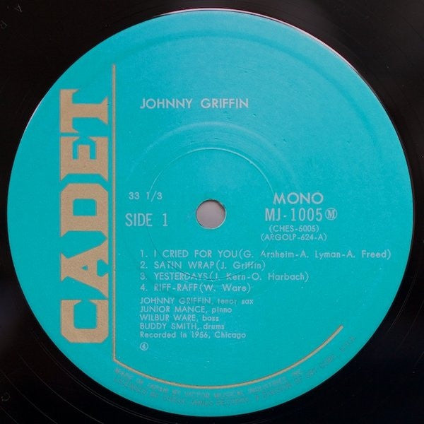 Johnny Griffin - Johnny Griffin (Vinyl, LP, Album, Reissue, Mono) Good Plus (G+) / Good Plus (G+)