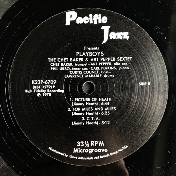 Chet Baker - Playboys (Vinyl, LP, Album, Mono, Reissue) Near Mint (NM or M-) / Very Good (VG)