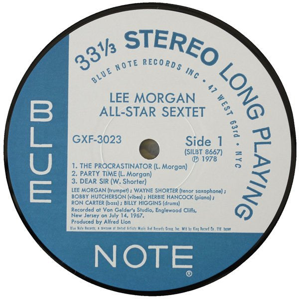 Lee Morgan - All-Star Sextet (Vinyl, LP, Album, Limited Edition) Near Mint (NM or M-) / Very Good Plus (VG+)